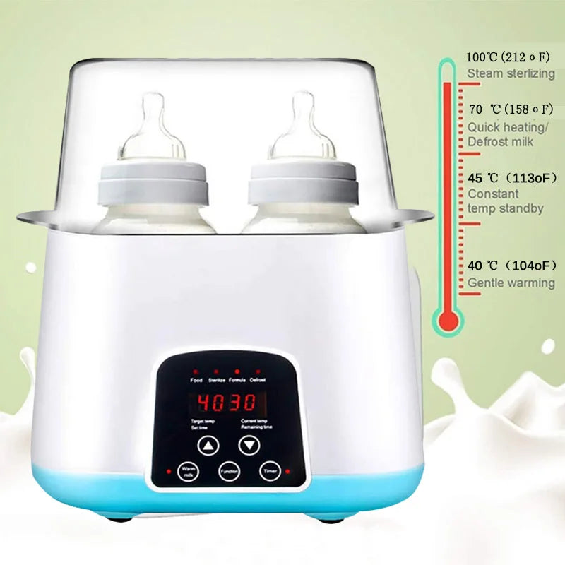 Baby Bottle Sterilizer 6 in 1 Multi Function Automatic Intelligent Thermostat Baby Milk Bottle Disinfection Baby Bottle Warmer